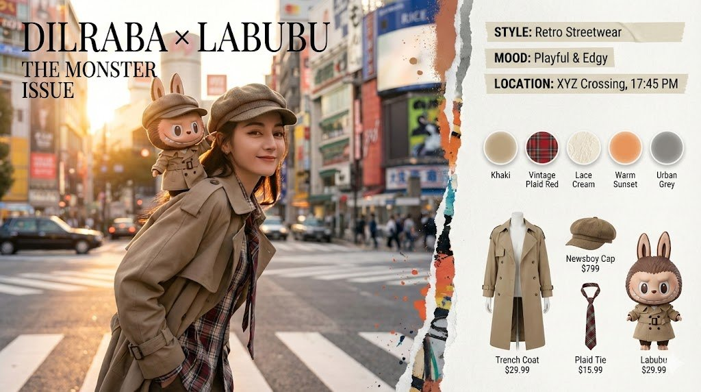 Creative & Misc - Dilraba Labubu Street