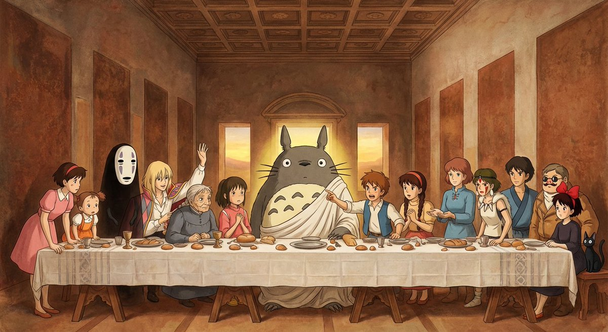 Anime & Illustration - Last Supper Miyazaki