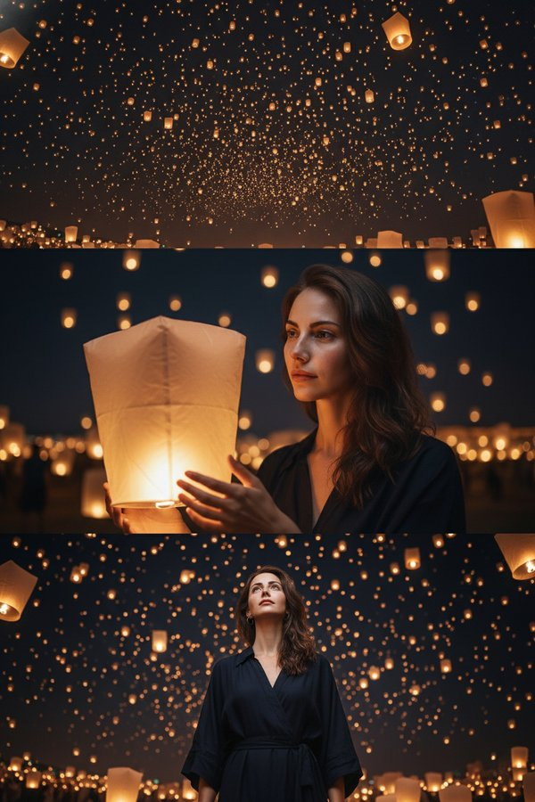 Creative & Misc - Lantern Festival Three Panels